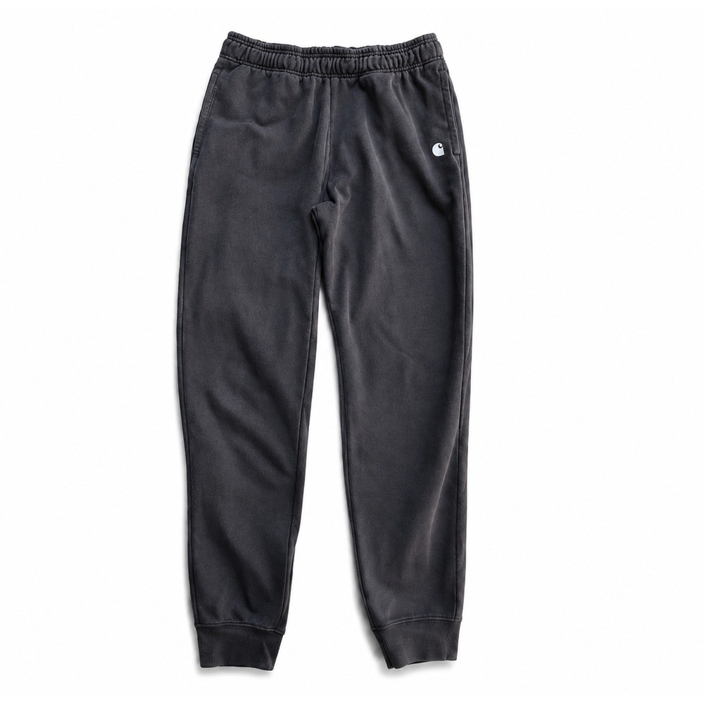 Carhartt Sweatpants Mens Medium Black Fleece Joggers Elastic Waist Pockets